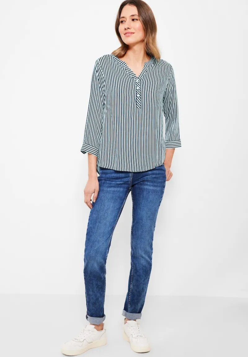 Cecil Blusen*Bluse mit Streifen teal blue
