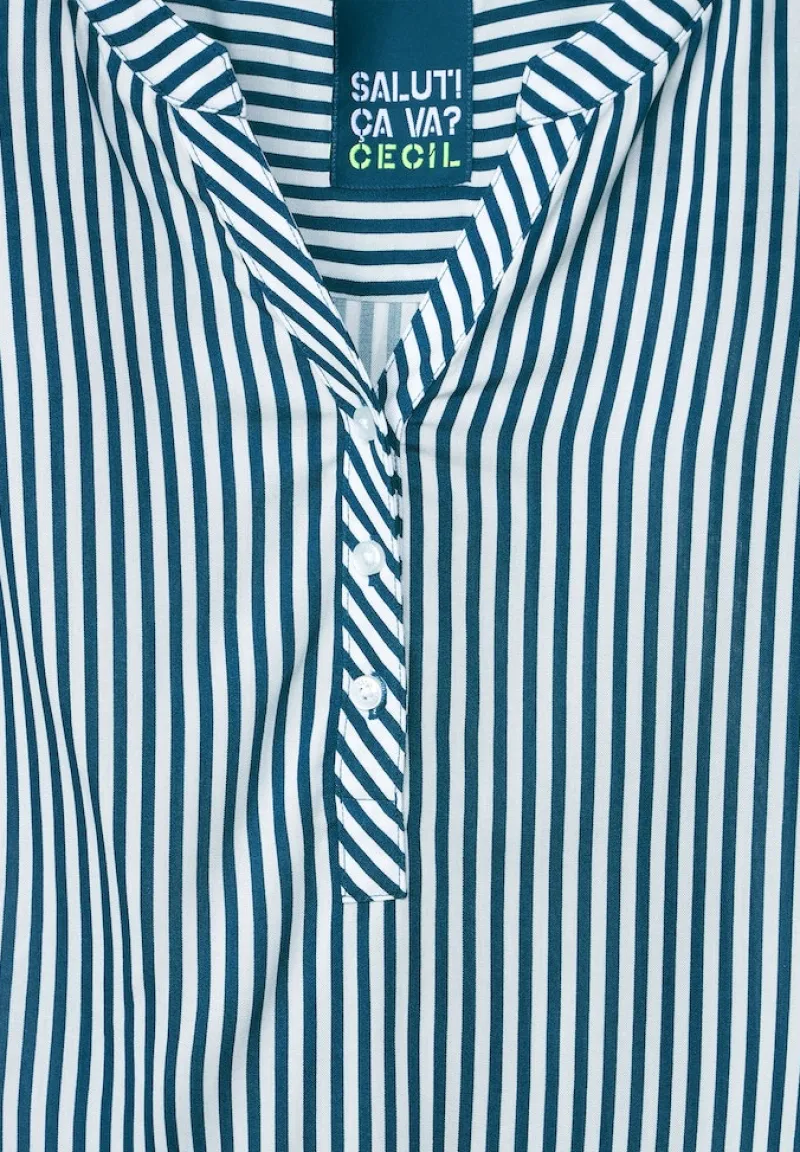 Cecil Blusen*Bluse mit Streifen teal blue