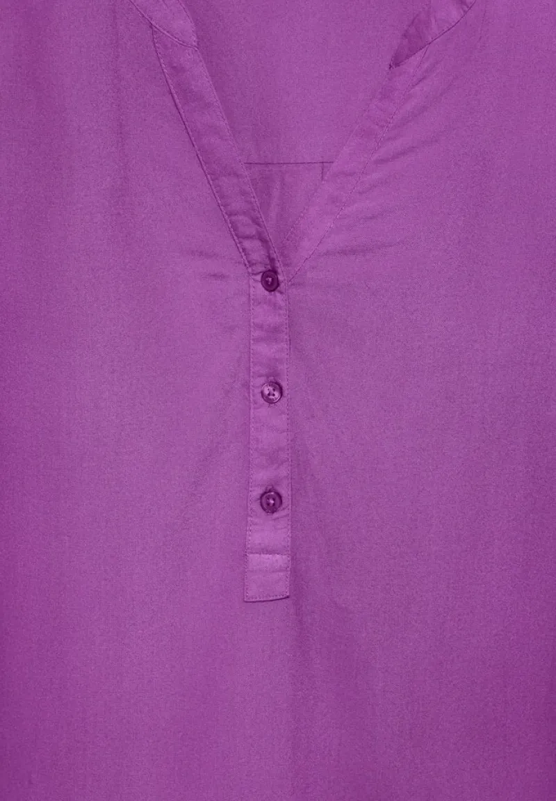 Cecil Blusen*Bluse mit Turn-Up iced violet