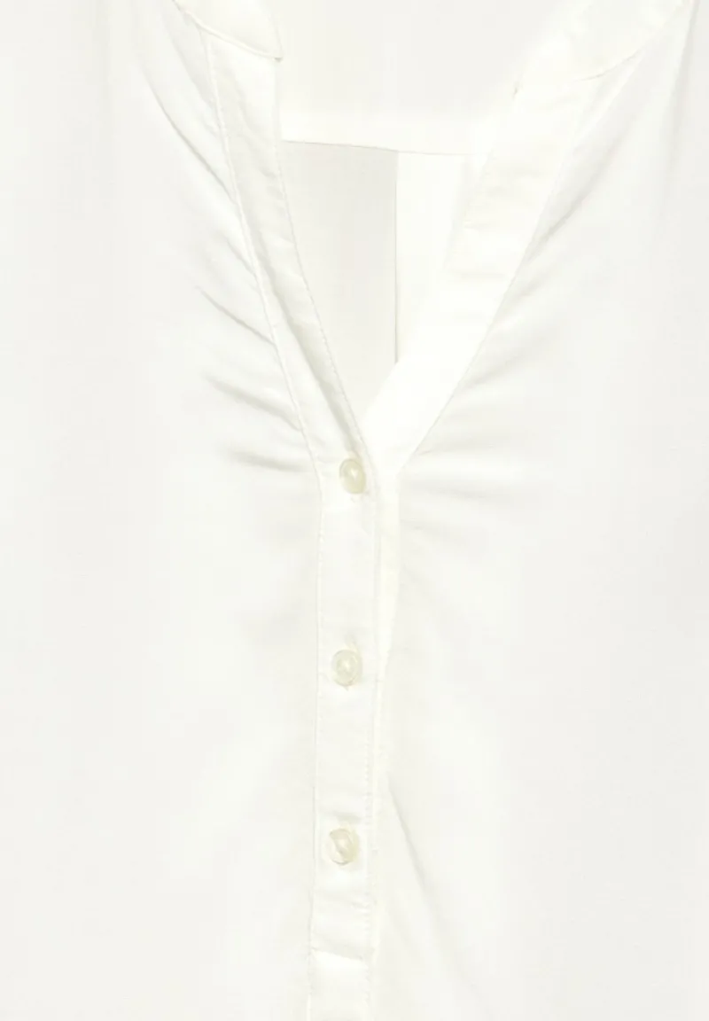Cecil Blusen*Bluse mit Turn-Up vanilla white