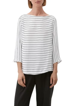 s.Oliver Blusen*Bluse mit U-Boot-Ausschnitt ecru