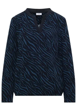 Cecil Blusen*Bluse mit Zebra Print urban dark blue