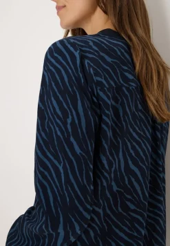Cecil Blusen*Bluse mit Zebra Print urban dark blue