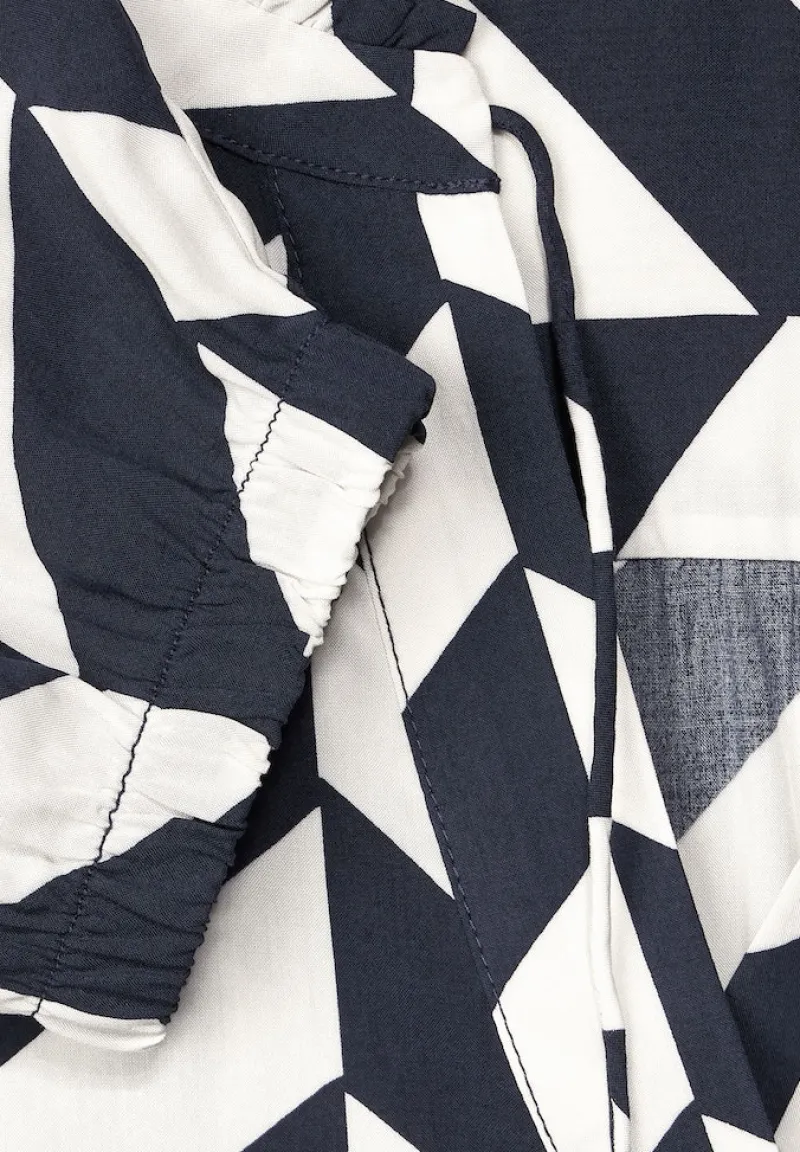 Street One Blusen*Bluse mit Zick Zack Muster deep blue