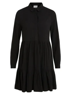 Vila Kleider*Blusenkleid Black