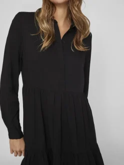Vila Kleider*Blusenkleid Black