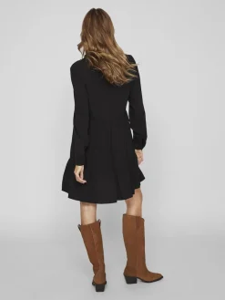 Vila Kleider*Blusenkleid Black