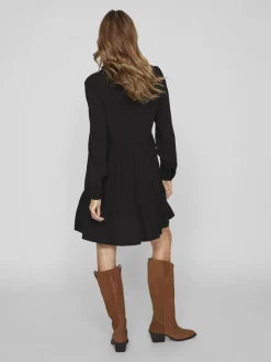 Vila Kleider*Blusenkleid Black