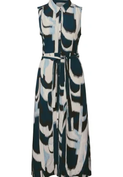 Street One Kleider*Blusenkleid mit Ikat Print tide blue