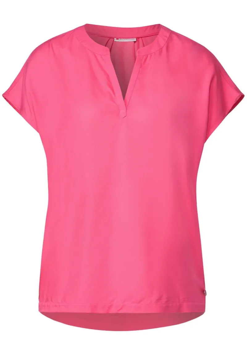 Street One Blusen*Blusenshirt in Unifarbe berry rose