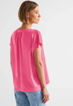 Street One Blusen*Blusenshirt in Unifarbe berry rose