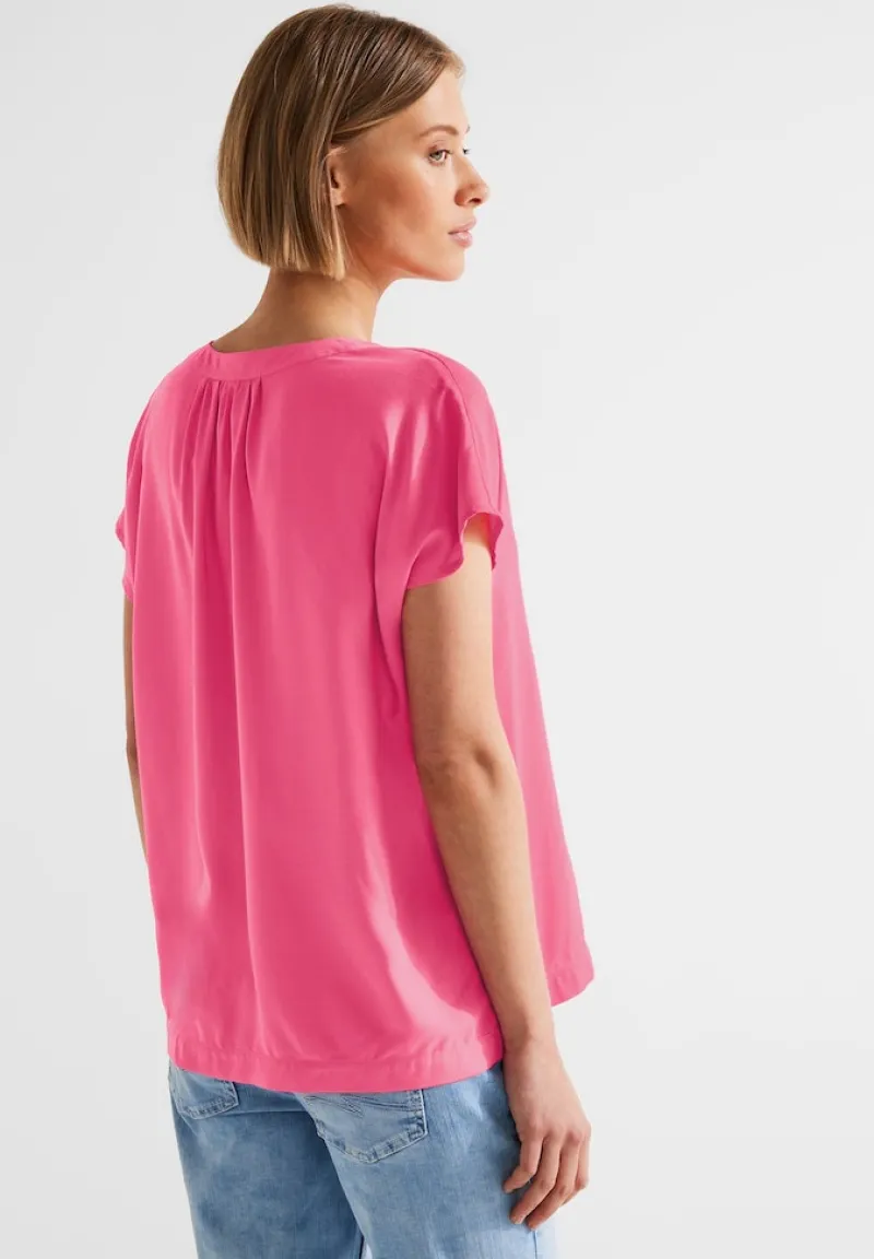 Street One Blusen*Blusenshirt in Unifarbe berry rose