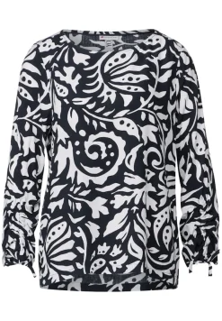 Street One Blusen*Blusenshirt mit Print deep blue