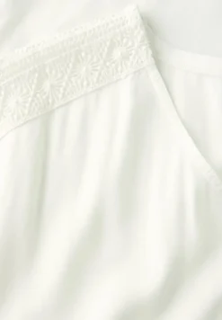STREET ONE STUDIO Blusen*Blusenshirt mit Spitze off white