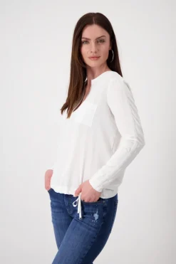 Monari Blusen*Blusenshirt mit Strasssteine off-white