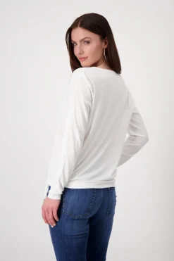 Monari Blusen*Blusenshirt mit Strasssteine off-white