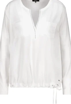 Monari Blusen*Blusenshirt mit Strasssteine off-white