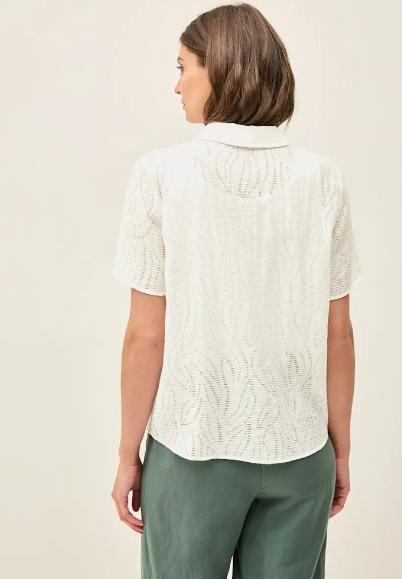 Cecil Blusen*Blusenshirt mit Struktur vanilla white