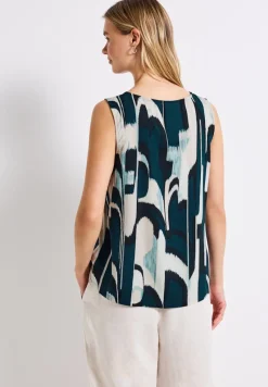 Street One Shirts*Blusentop mit Ikat Print tide blue