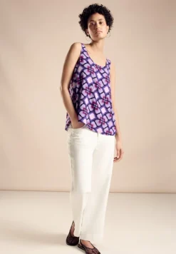 Street One Shirts*Blusentop mit Print bellflower lilac