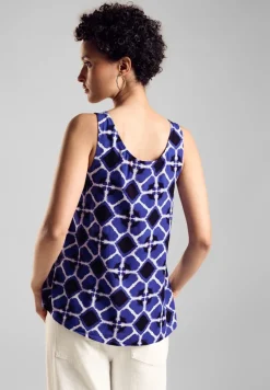 Street One Shirts*Blusentop mit Print violet blue