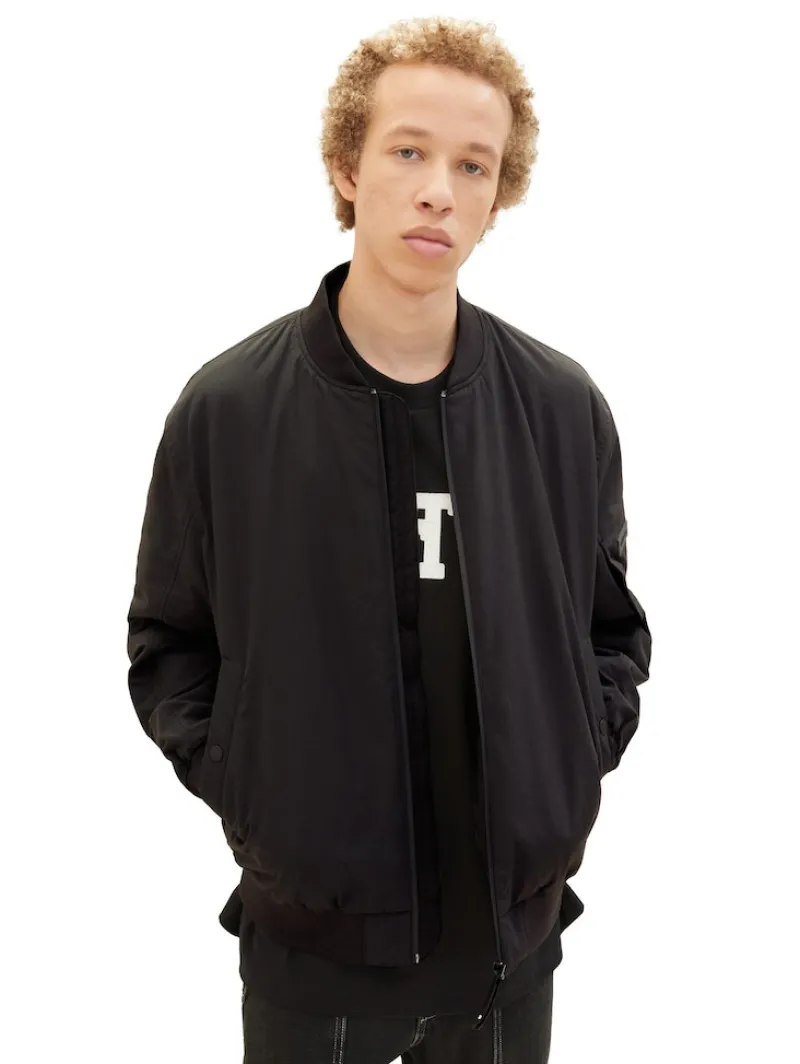 Tom Tailor Denim Jacken*Bomber Jacke Black