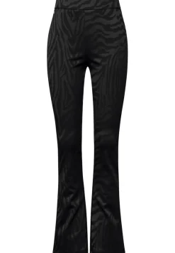 STREET ONE STUDIO Hosen*Bootcut Jaquard-Hose Black