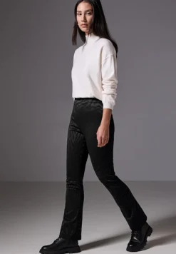 STREET ONE STUDIO Hosen*Bootcut Jaquard-Hose Black