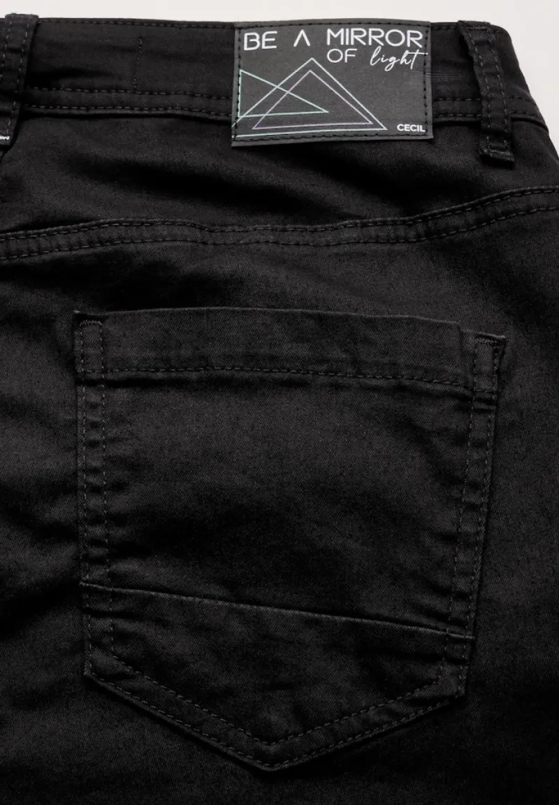 Cecil Jeans*Bootcut Jeans Black