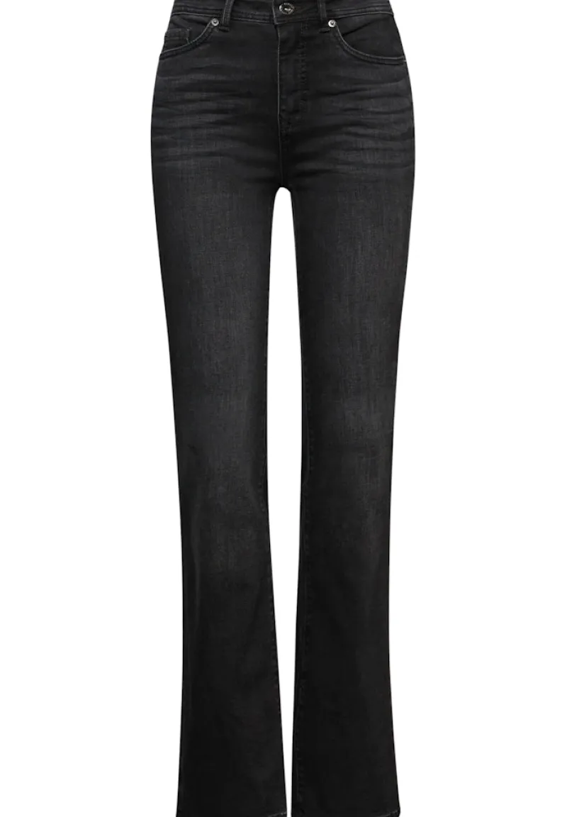 STREET ONE STUDIO Jeans*Bootcut Jeans black soft wash
