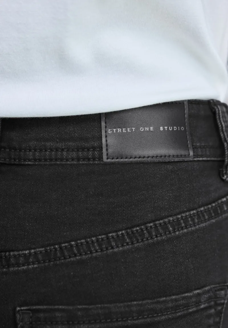 STREET ONE STUDIO Jeans*Bootcut Jeans black soft wash