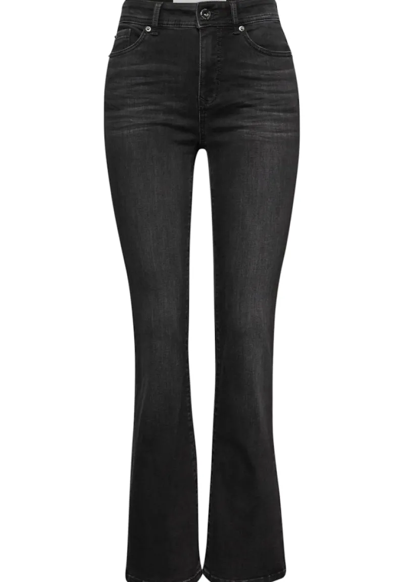STREET ONE STUDIO Jeans*Bootcut Jeans black soft wash