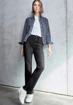 STREET ONE STUDIO Jeans*Bootcut Jeans black soft wash