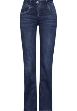 Cecil Jeans*Bootcut Jeans dark blue wash