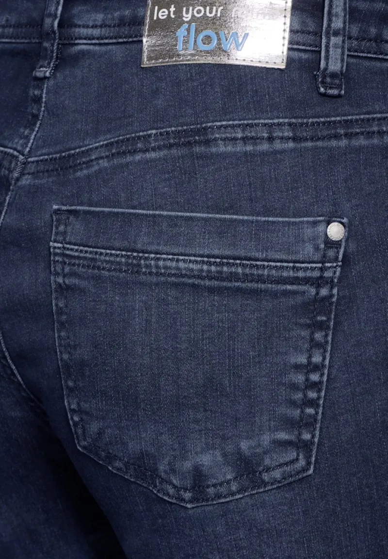 Cecil Jeans*Bootcut Jeans dark blue wash