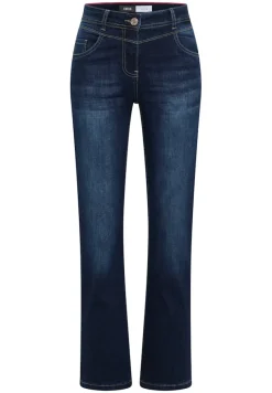 Cecil Jeans*Bootcut Jeans dark blue wash