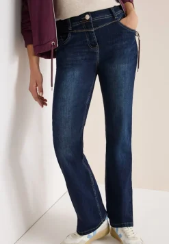 Cecil Jeans*Bootcut Jeans dark blue wash