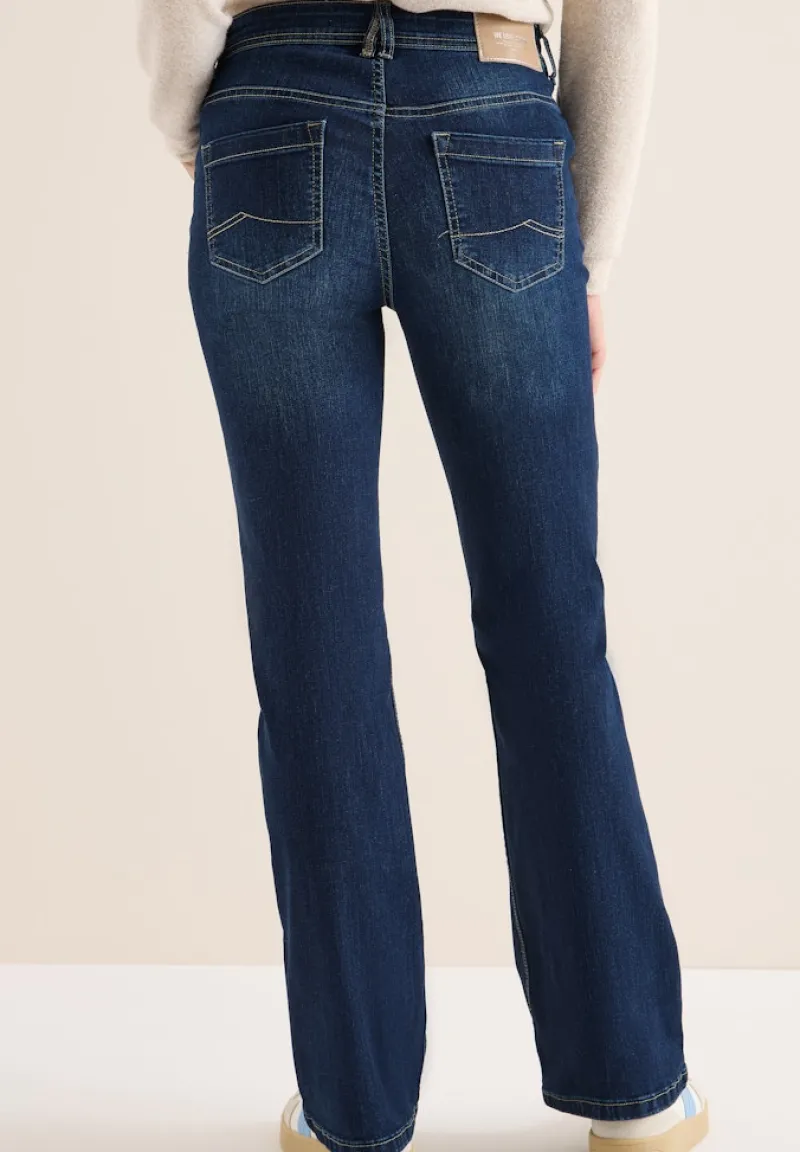 Cecil Jeans*Bootcut Jeans dark blue wash