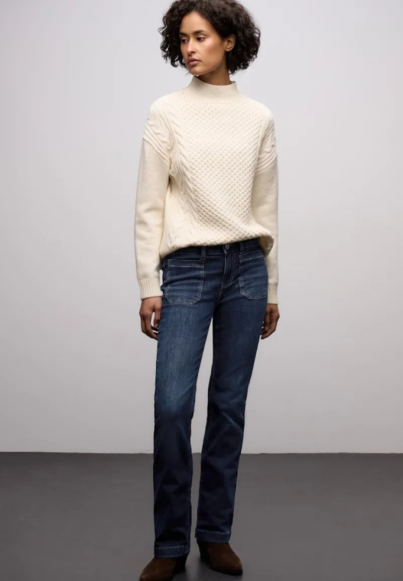 Street One Jeans*Bootcut Jeans dark blue washed