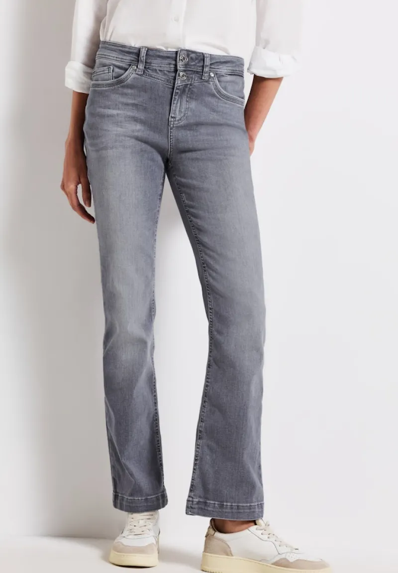 Street One Jeans*Bootcut Jeans light steel grey washed
