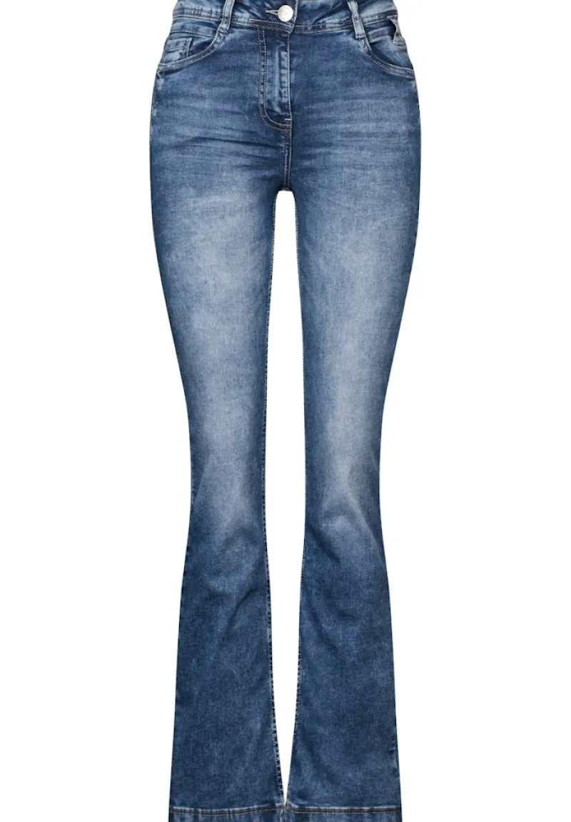 Cecil Jeans*Bootcut Jeans mid blue wash
