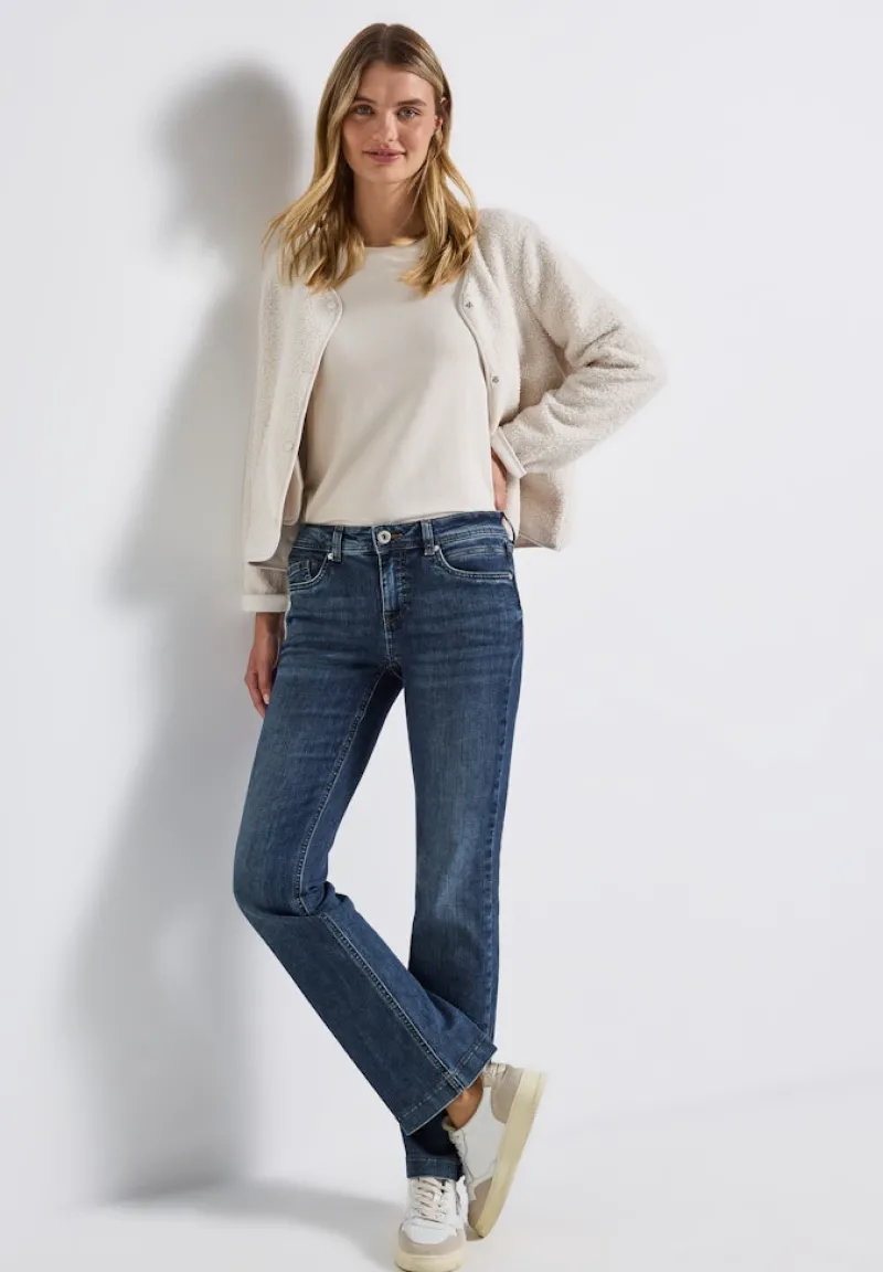 Street One Jeans*Bootcut Jeans soft mid blue washed