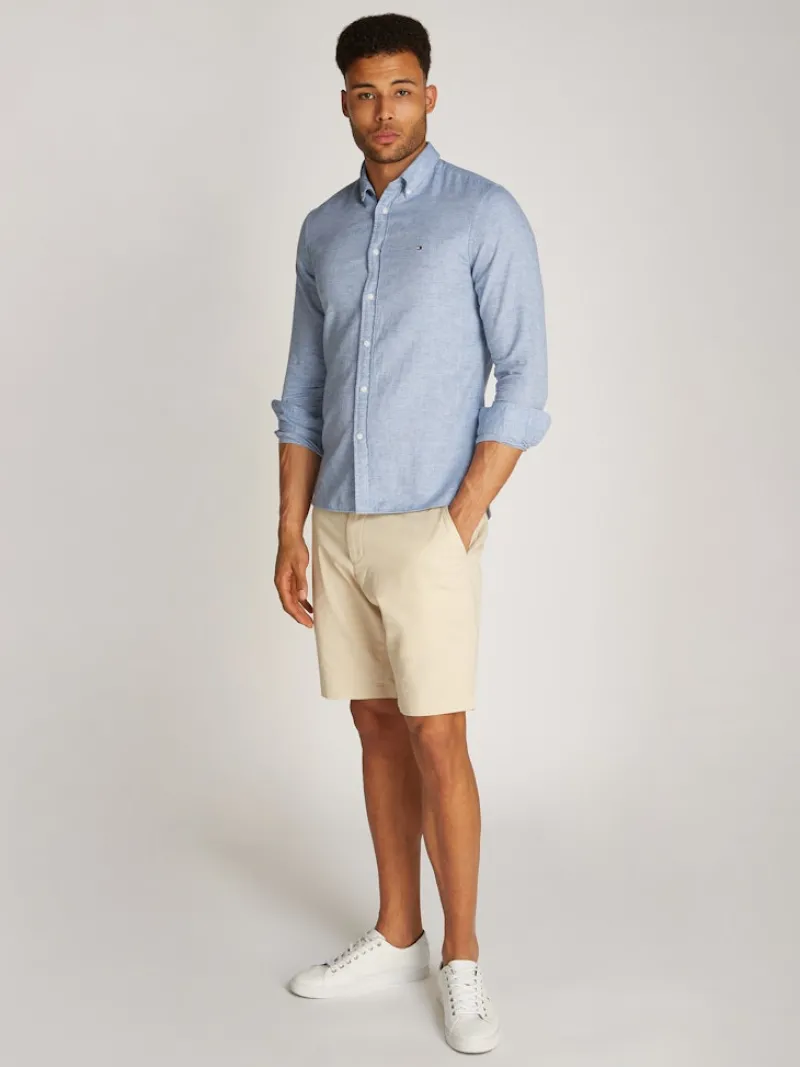 Tommy Hilfiger Hemden|Big Boys*BRUSHED LINEN SOLID SF SHIRT shirt blue