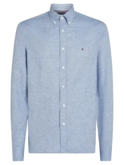 Tommy Hilfiger Hemden|Big Boys*BRUSHED LINEN SOLID SF SHIRT shirt blue
