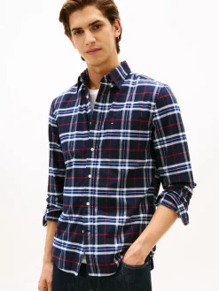 Tommy Hilfiger Hemden|Big Boys*BRUSHED OXFORD CHECK RF SHIRT desert sky - check