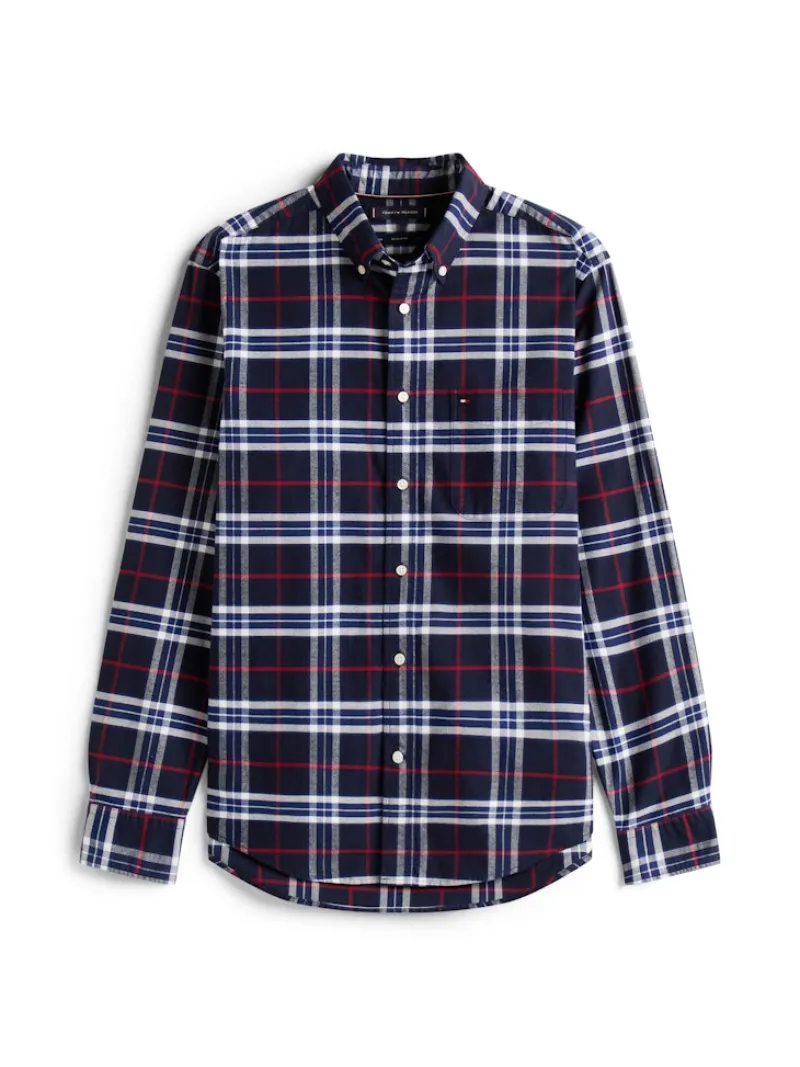 Tommy Hilfiger Hemden|Big Boys*BRUSHED OXFORD CHECK RF SHIRT desert sky - check