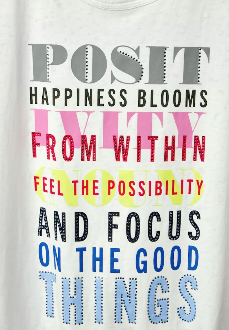 Cecil Shirts*Burn Out T-Shirt burn out vanilla white