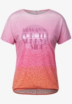Cecil Shirts*Burn Out T-Shirt pink sorbet