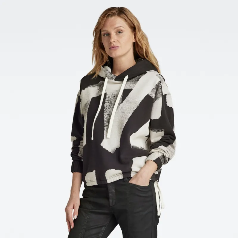 G-star Raw Pullover & Sweatshirts*Calligraphy ao loose hdd sw wmn dk black raw paint