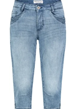 Eight 2 Nine Shorts*Capri Jeans Light Blue Denim